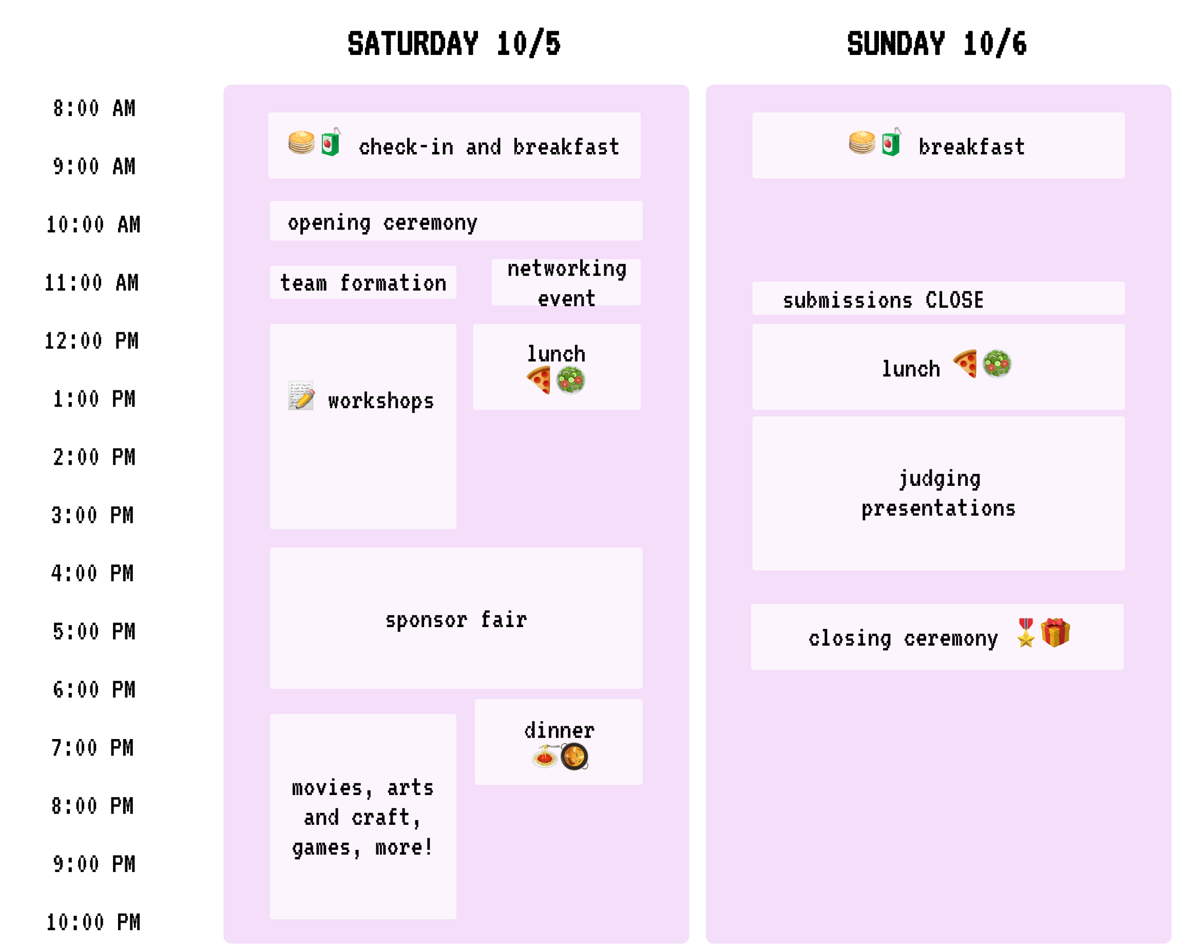 Schedule Table